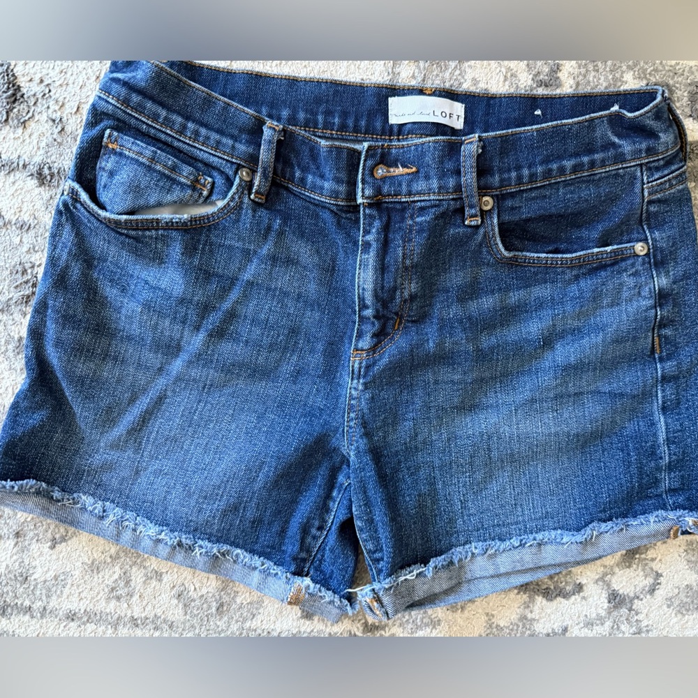 LOFT Blue Denim Shorts